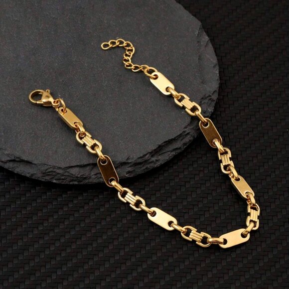 14K Gold Womens Chain Link Style Bracelet Ladies New 14 K Silver Jewelry 7" 8" - Picture 3 of 4